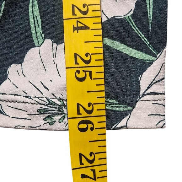 Jason Wu Women Floral LaceTrim Blouse XL Black Green Whimsygoth Boho Chic Light - Picture 7 of 10